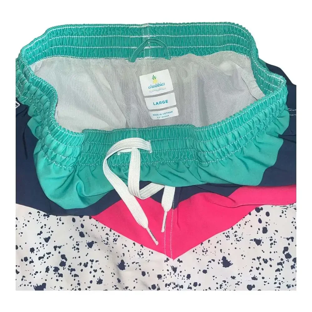 Mens Swim trunks lot of 4 Chubbies/Calvin Klein 5.5/6 inseam